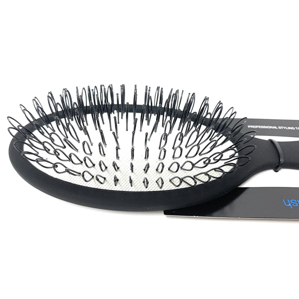 Scalpmaster Hair Extension Oval Cushion Brush 11 Row Black SC9303