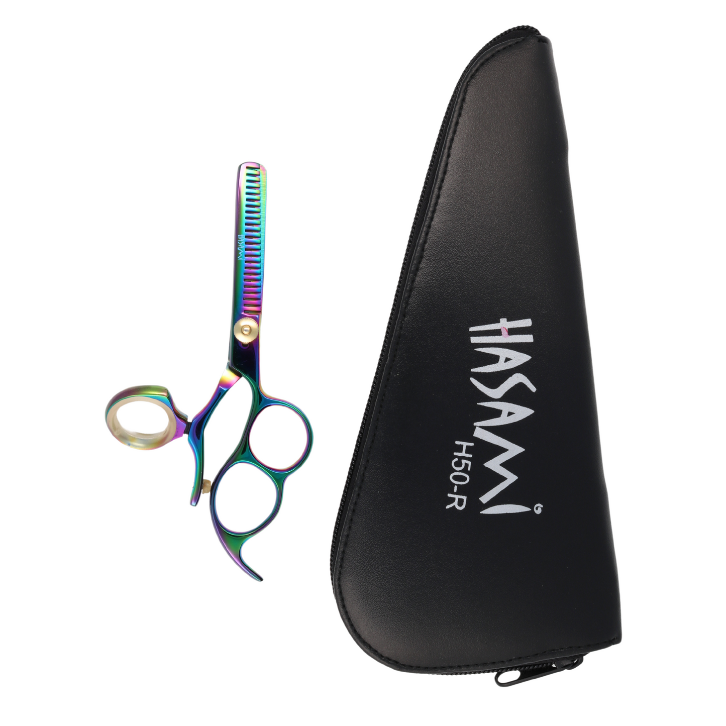 Hasami 5 In. Thinning Scissors Shears Titanium Finish H50-R