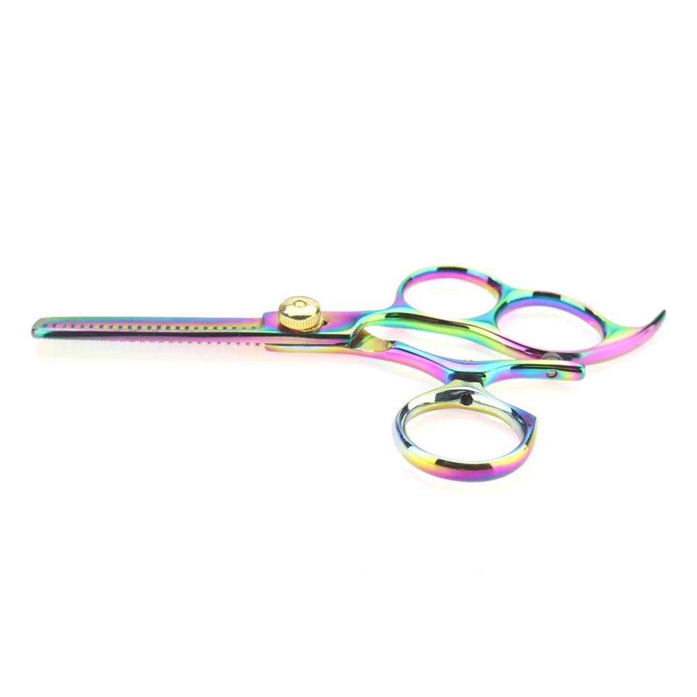 Hasami 5 In. Hair Cutting Thinning Scissors Righty Thinning Shears Set Titanium Finish I50-R