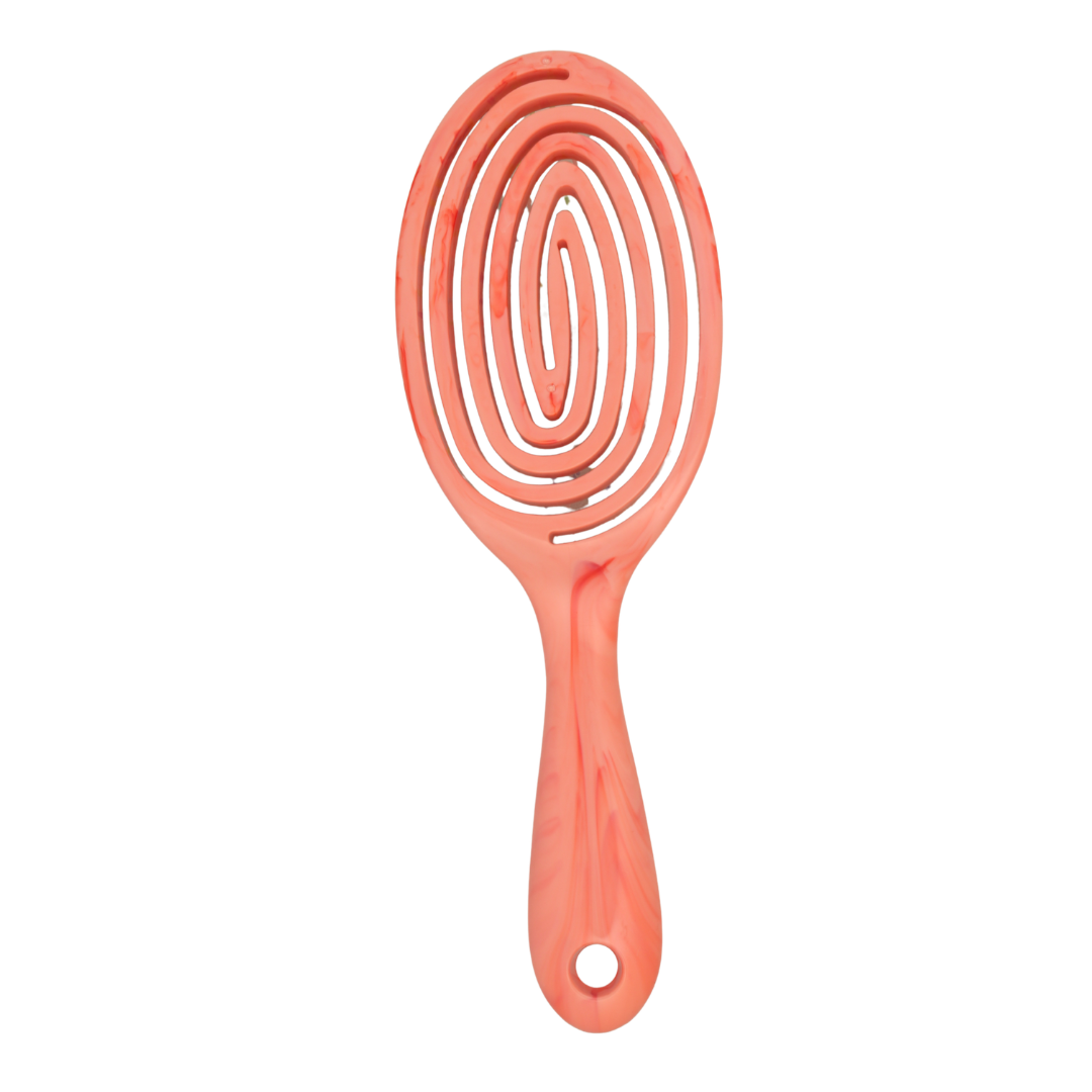 BLUSHMARKS Spiral Flex Detangling Hair Brush – Flexible Vented Hair Brush for Wet & Dry Hair