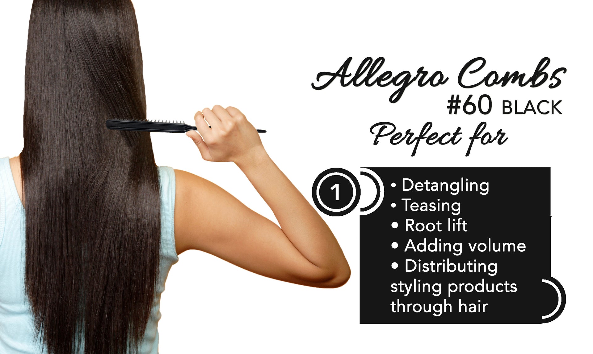 Load video: 3 row combs in multiple colors from Allegro Combs, Made in The USA