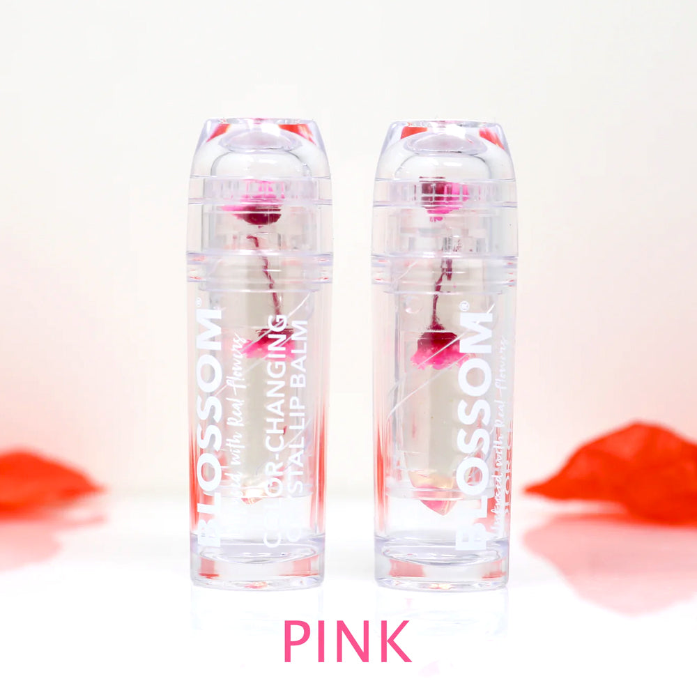 Blossom Color-Changing Crystal Lip Balm Lip Gloss 3g 2 Pc