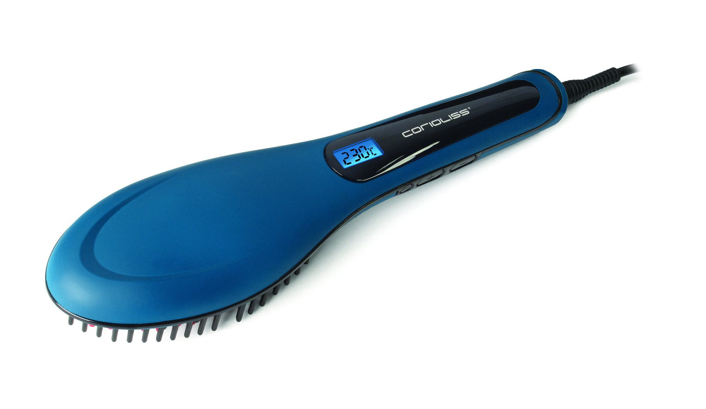 Corioliss Hair Straightening Hot Brush. 3-IN-1 Detangles, Straightens. Massaging.