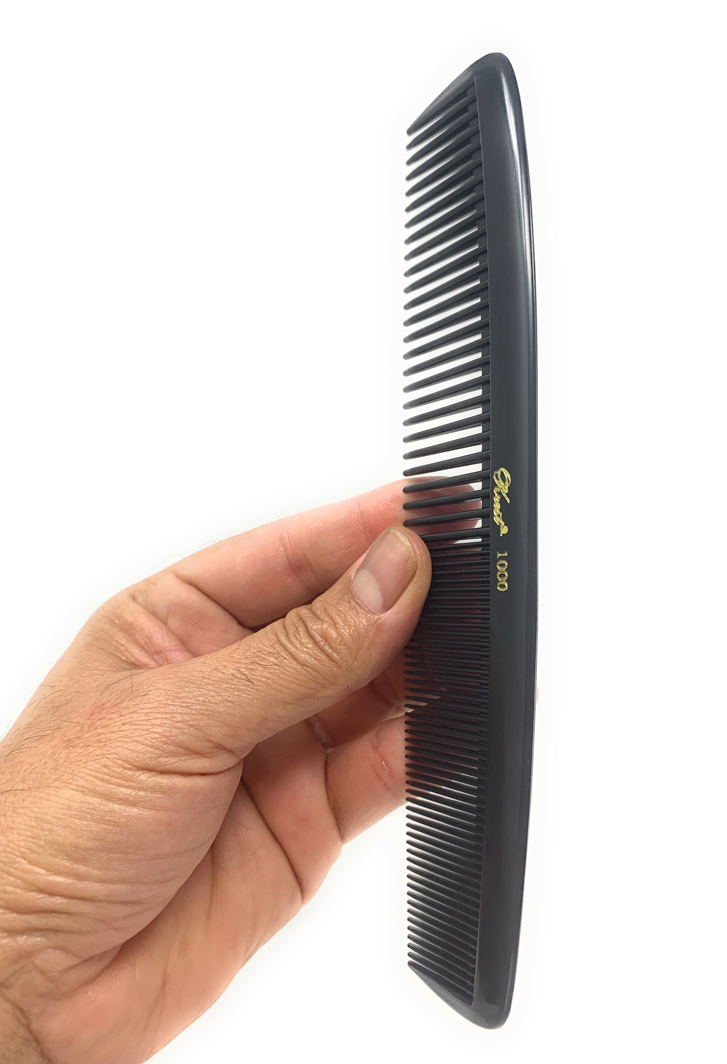 Krest 8.5 Inch 1000 Specialty Hair Combs Round Master Waver Cutting Comb Black 1pc.