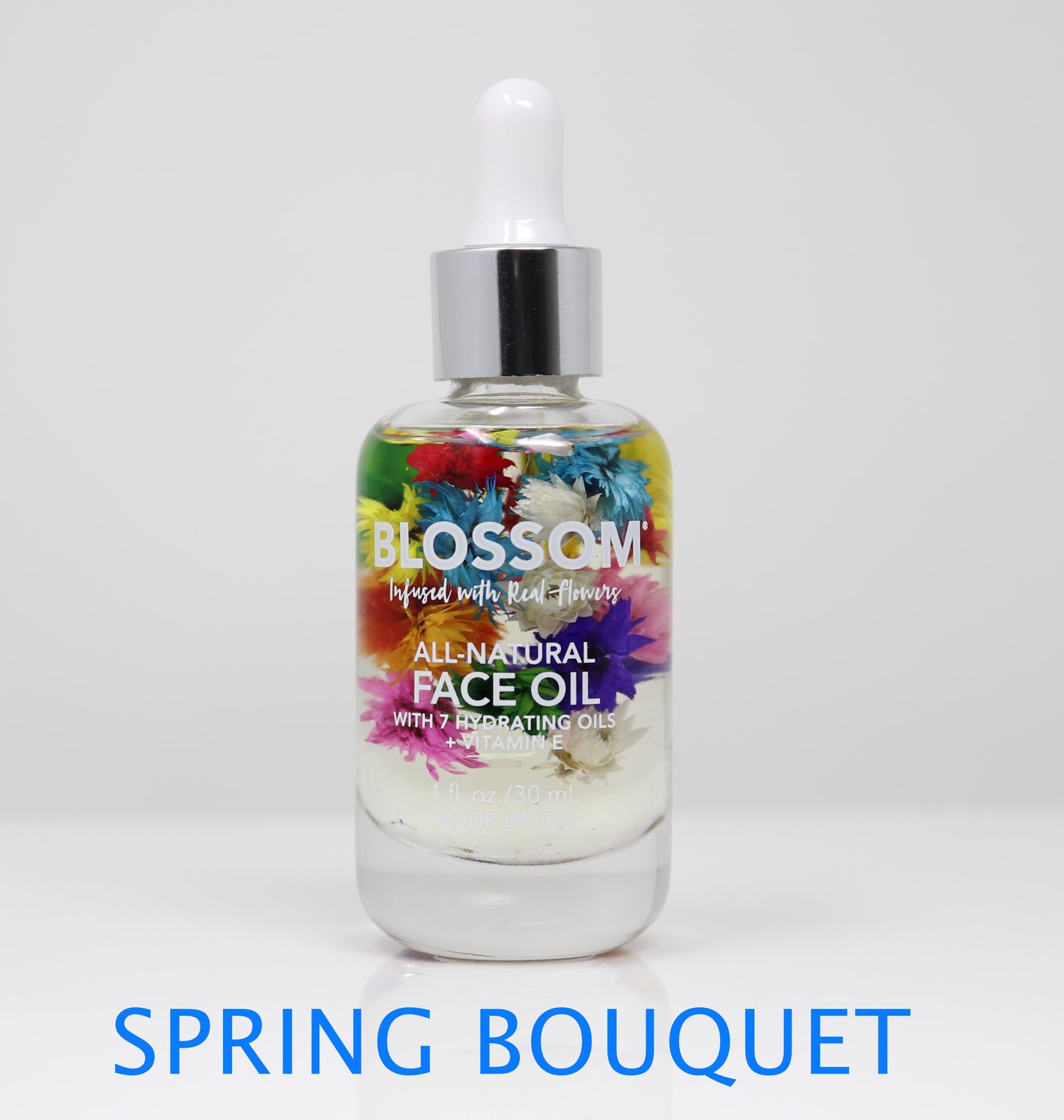 Blossom 100% All-Natural Hydrating Face Oil - 9 Essential Plant & Flower Oils 1 oz | Moisturizing Facial Oil