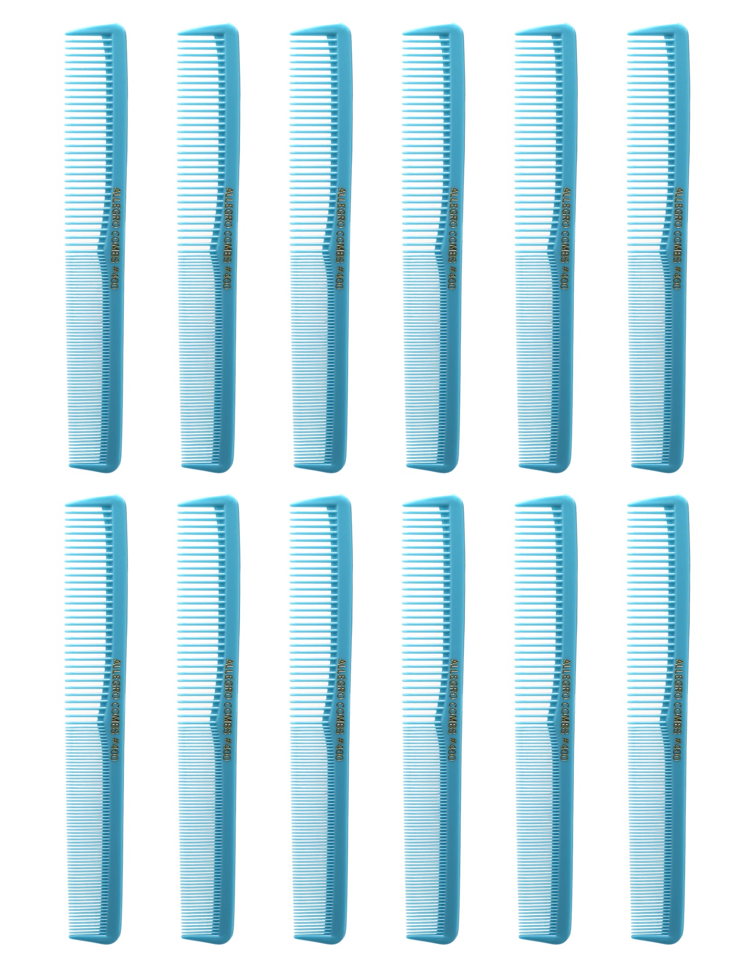 Allegro Combs 400 Barber Pocket Combs Cutting All Purpose Combs Light Blue Combs 12 Pk