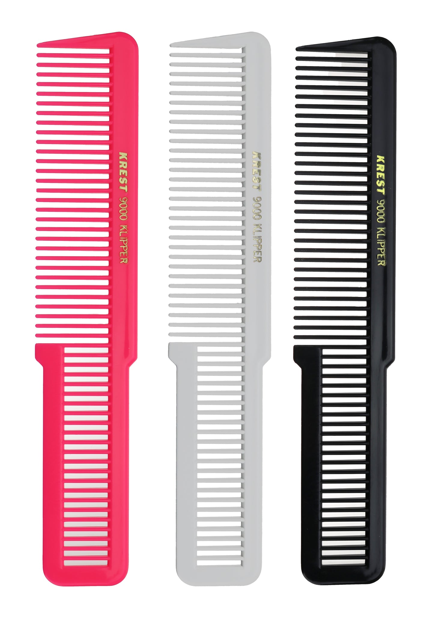 8 In. Krest Combs 9000 Clipper Cutting Comb Flattop Combs Klipper Comb. 3 pcs.