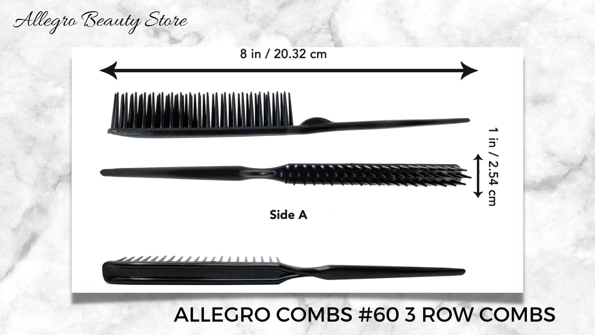3 Edge Comb What is a 3 row comb? – Allegro Beauty Store
