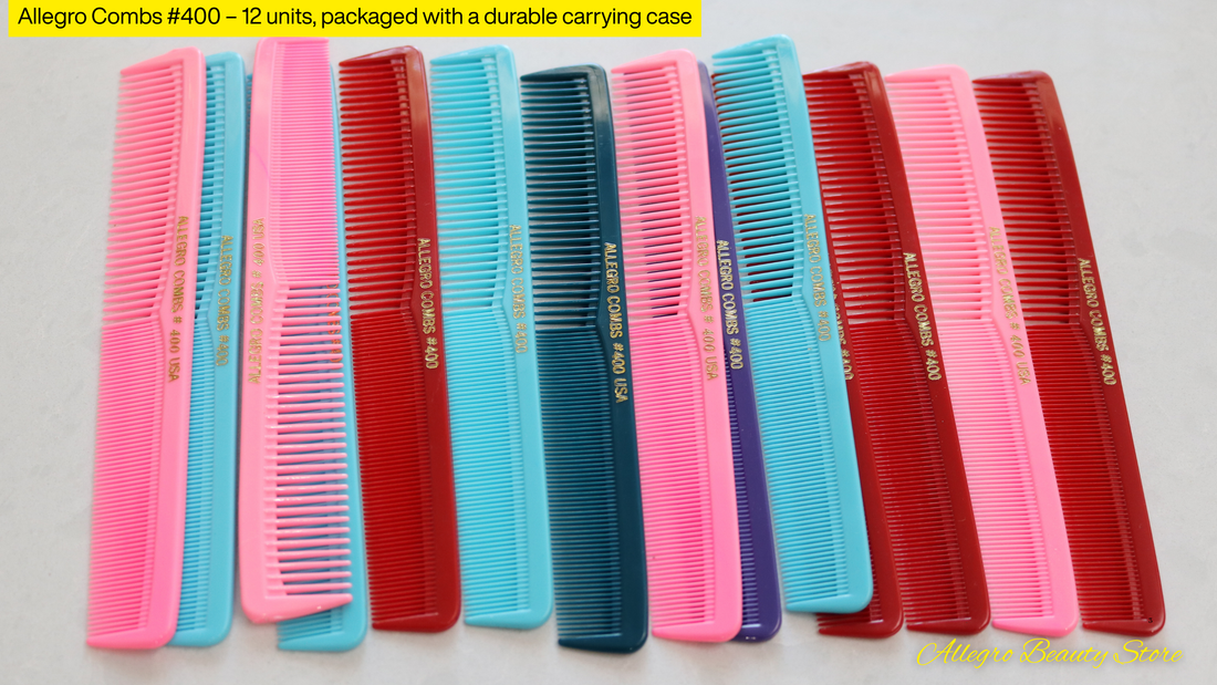 Por que os pentes Allegro #400 são as melhores ferramentas de estilo para cabelo curto e barbas