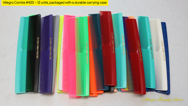 Allegro Combs Professional Hair Combs for Stylists and Barbers In The USA