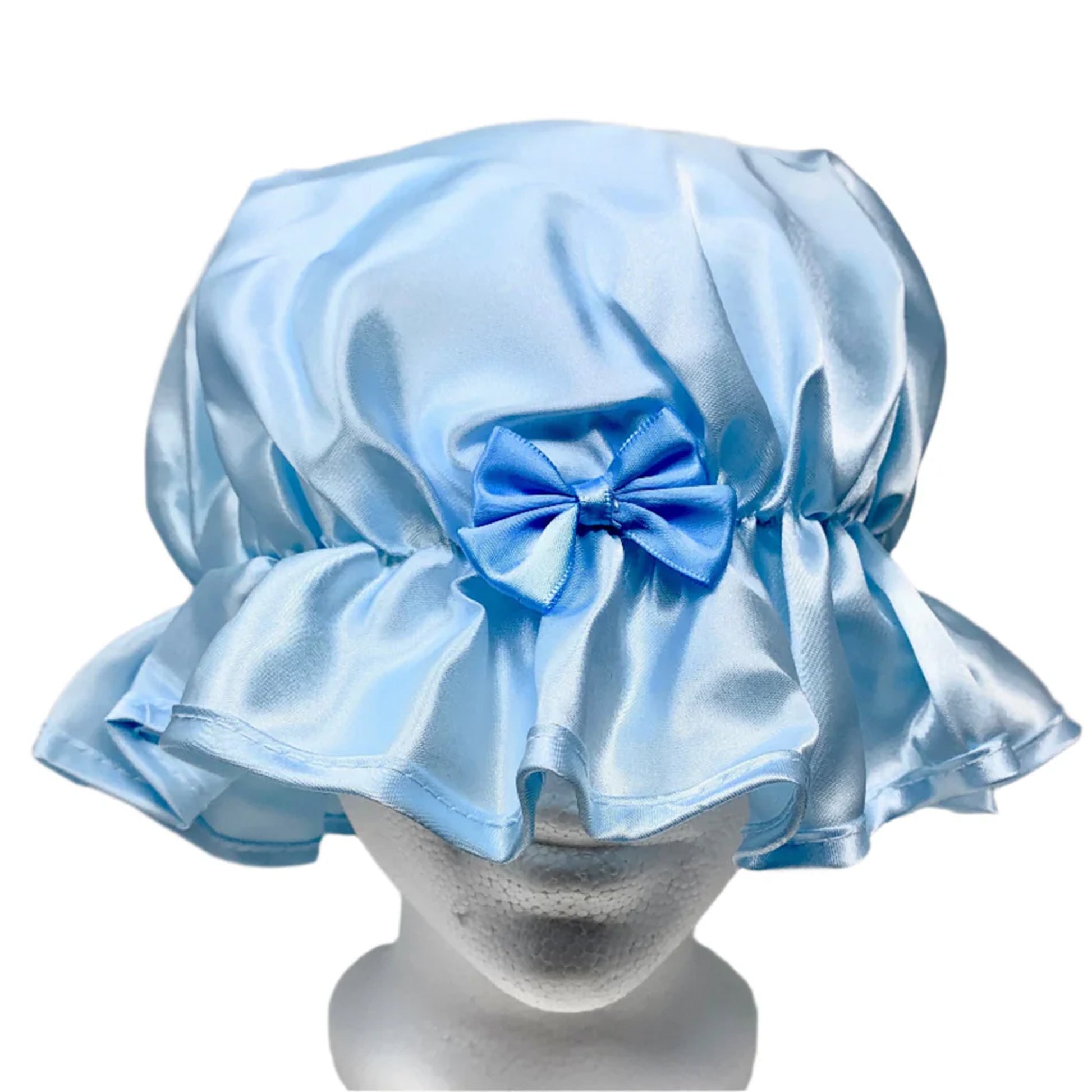 Kingsley Silky Satin Night Cap Sleeping Hats Sleep Bonnets Lite
