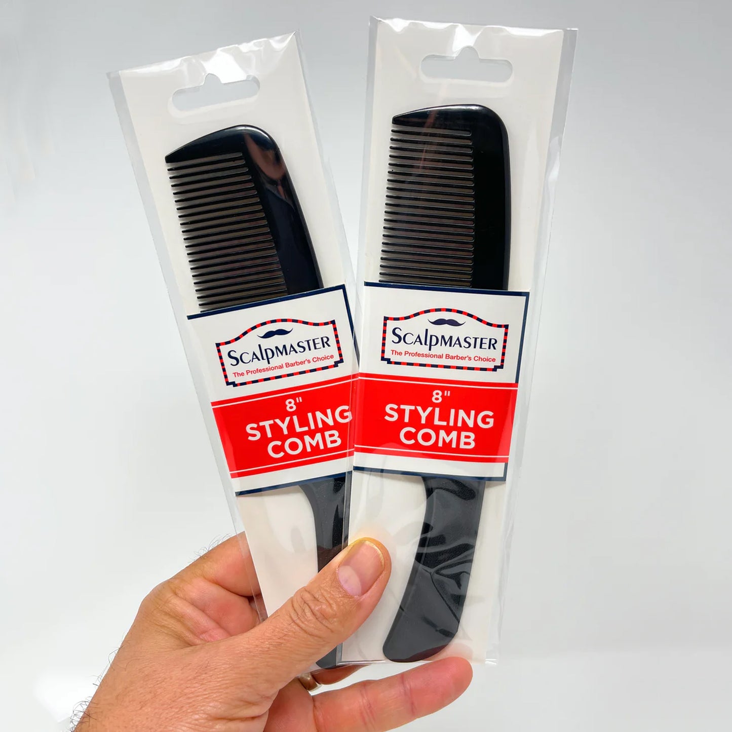 Scalpmaster Clipper Combs - Professional Flat Top Blending Combs (2-Pack)