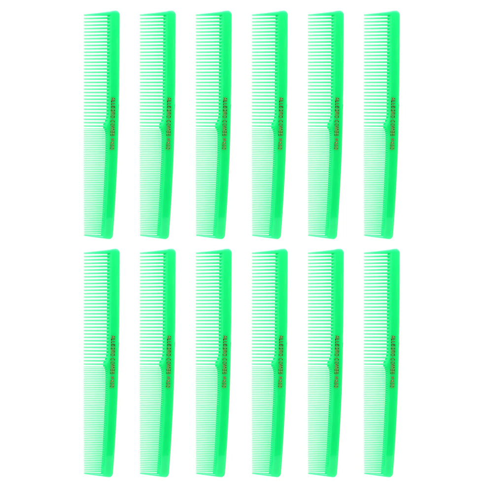 Allegro Combs 420 Barber Cutting Styling Comb Set - 12 count