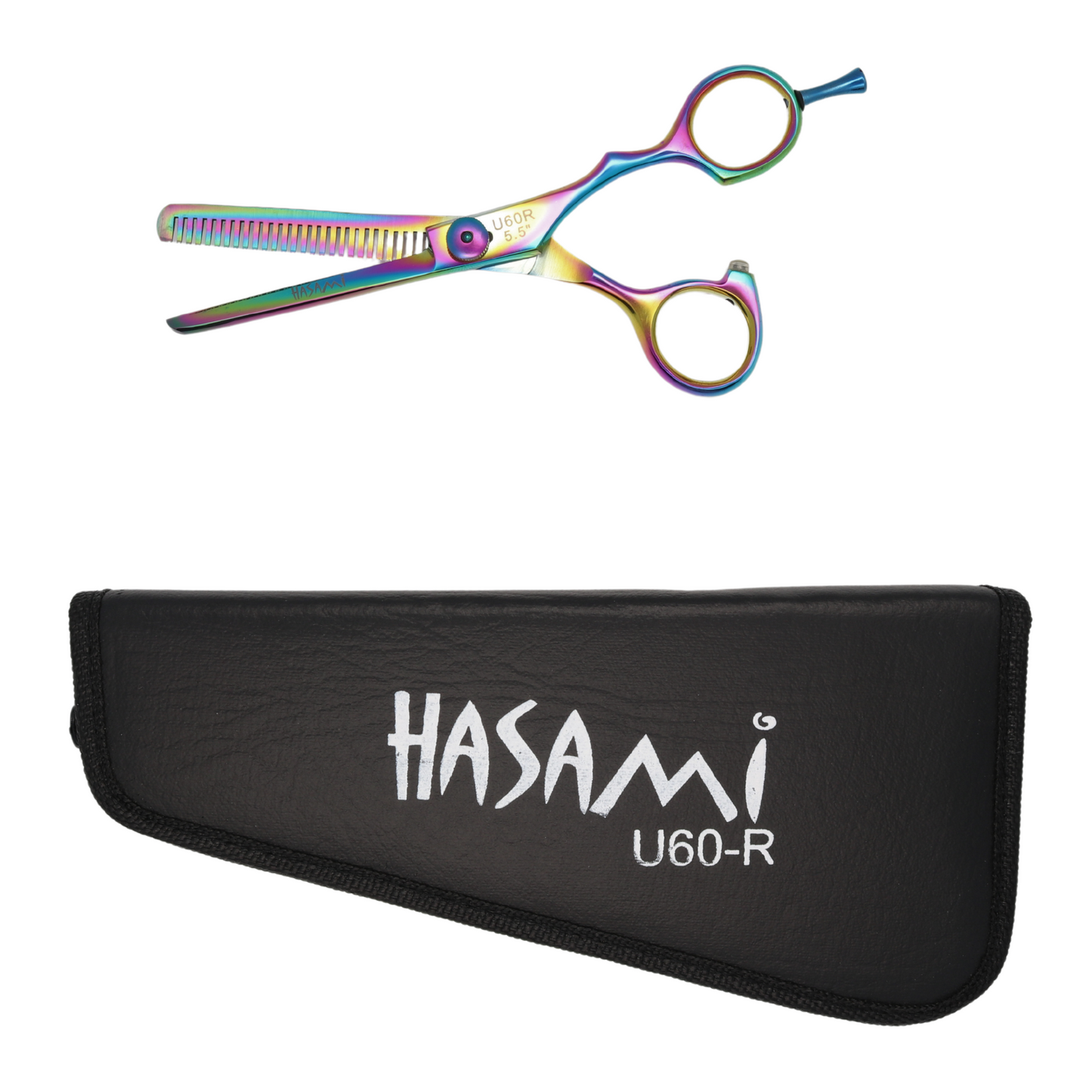 Hasami 5.5 In. Hair Cutting Thinning Scissors Righty Titanium Finish  U60-R