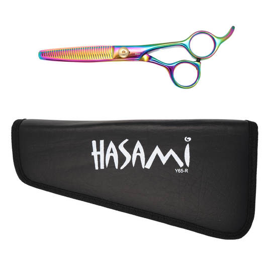 Hasami 6" Thinning Shears - Titanium Finish Y65-R