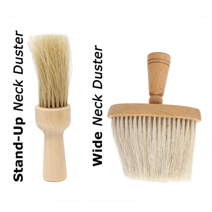 Scalpmaster Barber Brush Neck Duster With Natural Bristles Barbershop Accessories 1 pc.