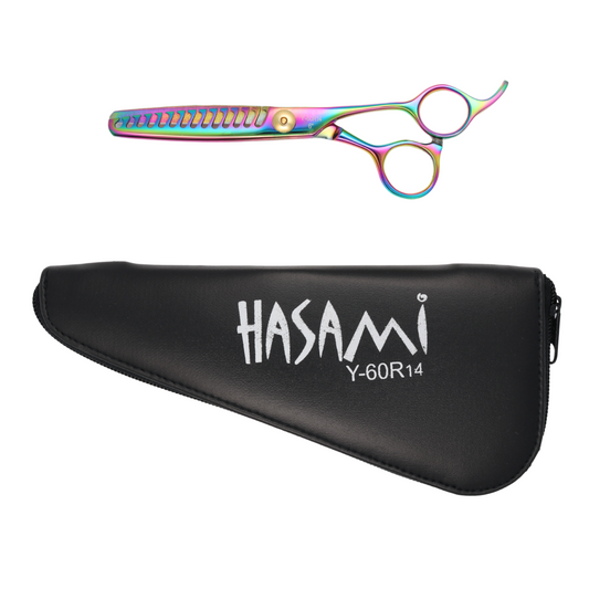 Hasami 6" Thinning Shears - Titanium Finish (Y-65R)