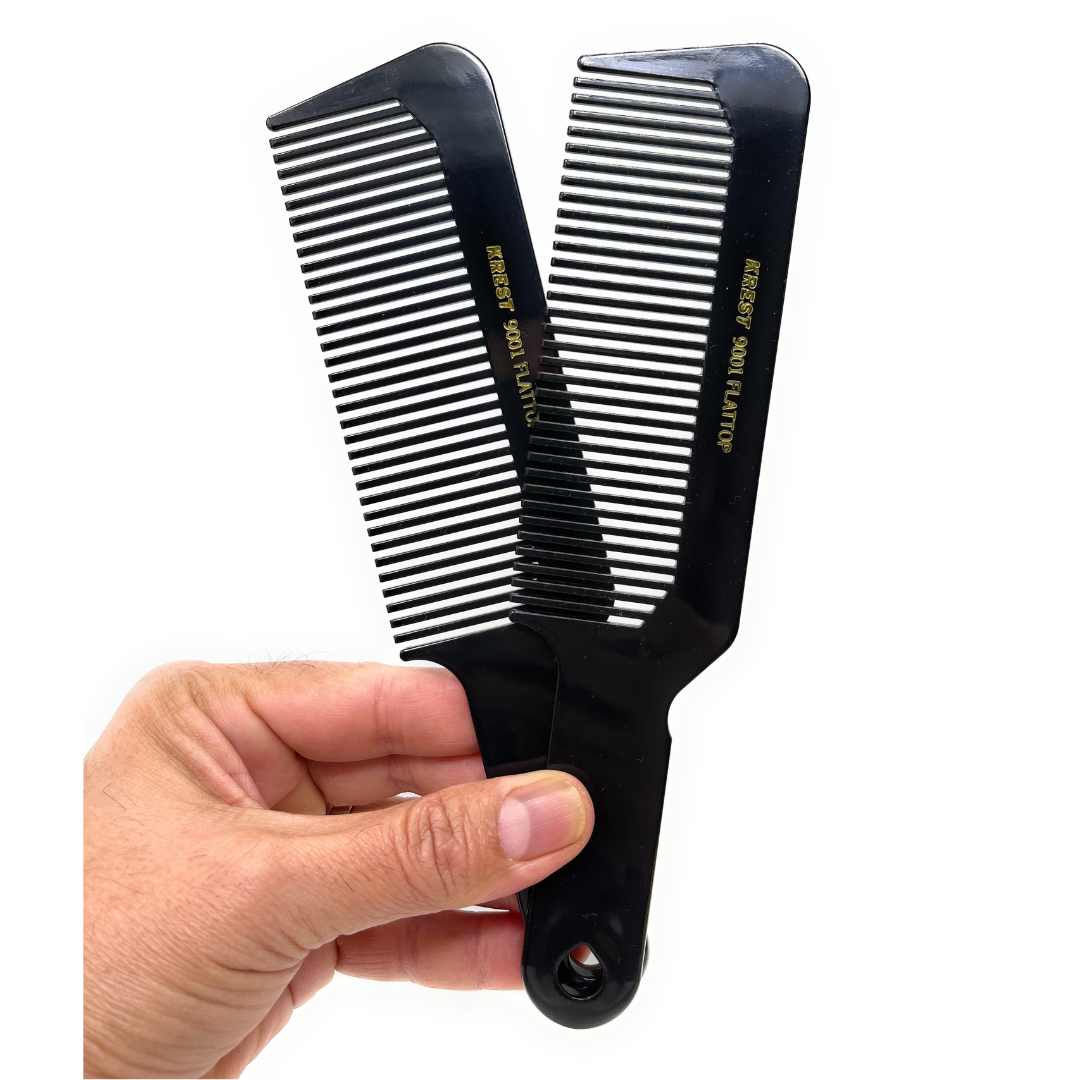 Krest #9001 Clipper Flat Top Comb, 8.5 In, 2 Count