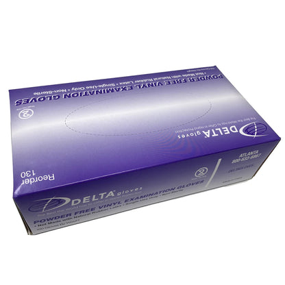 Disposable Vinyl Clear Gloves Powder Free 1 Box 100 each.