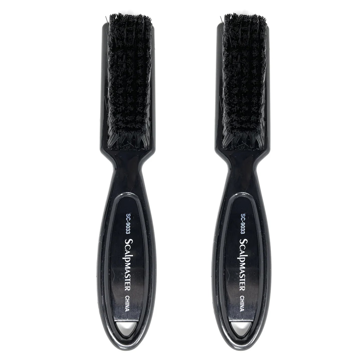 Scalpmaster Clipper Cleaning Brush Soft Nylon Bristles Barber Brush Plastic Handle Fade Brush 2 Pc.