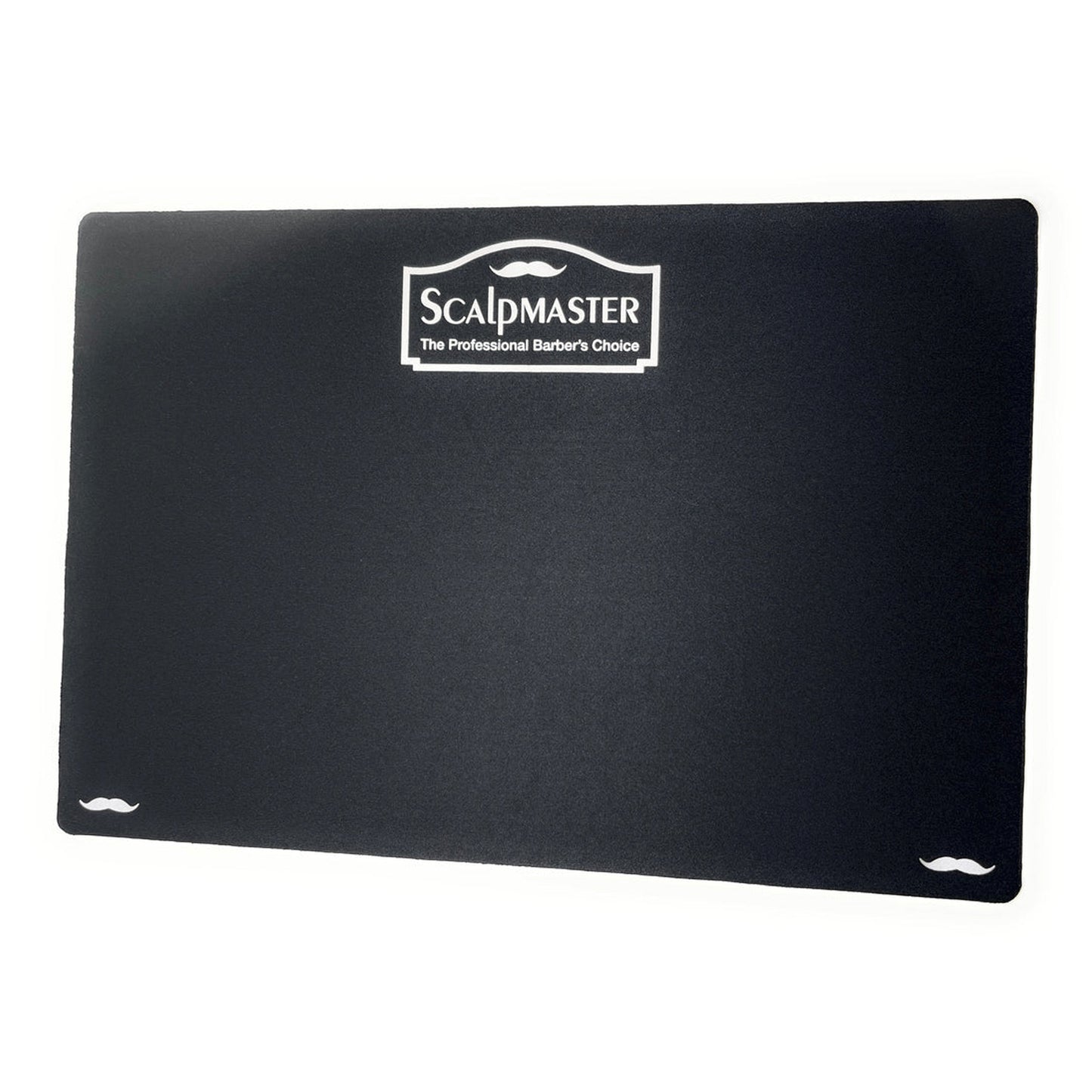 Scalpmaster Black Barber Mat - Anti-Slip Rubber Pad for Clippers & Tools