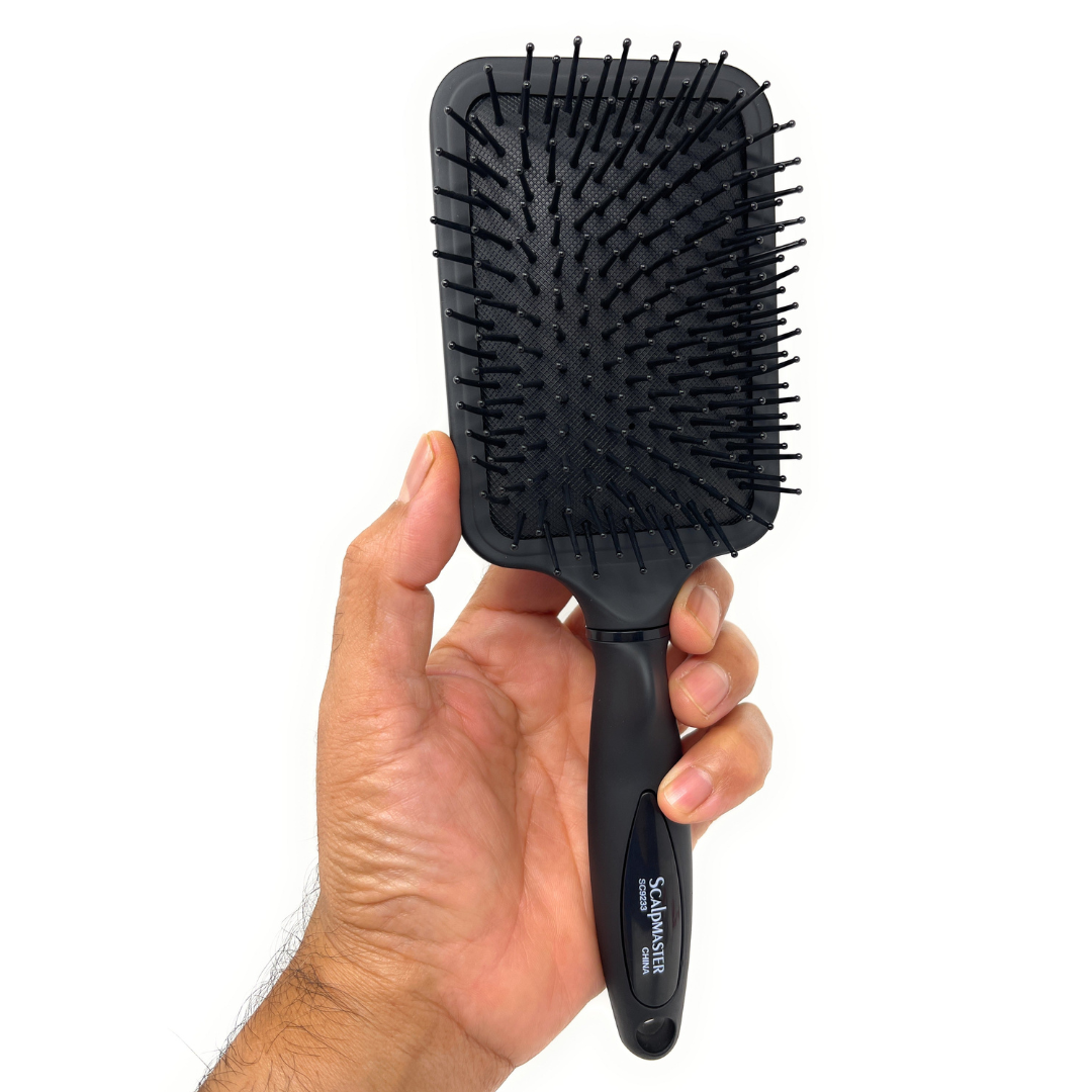 Scalpmaster 13-Row Ball-Tip Cushion Paddle Brush. Styling Brush