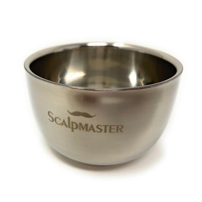 Scalpmaster Stainless Steel Shaving Bowl Shave Accessory for Men Small 3.4 Oz