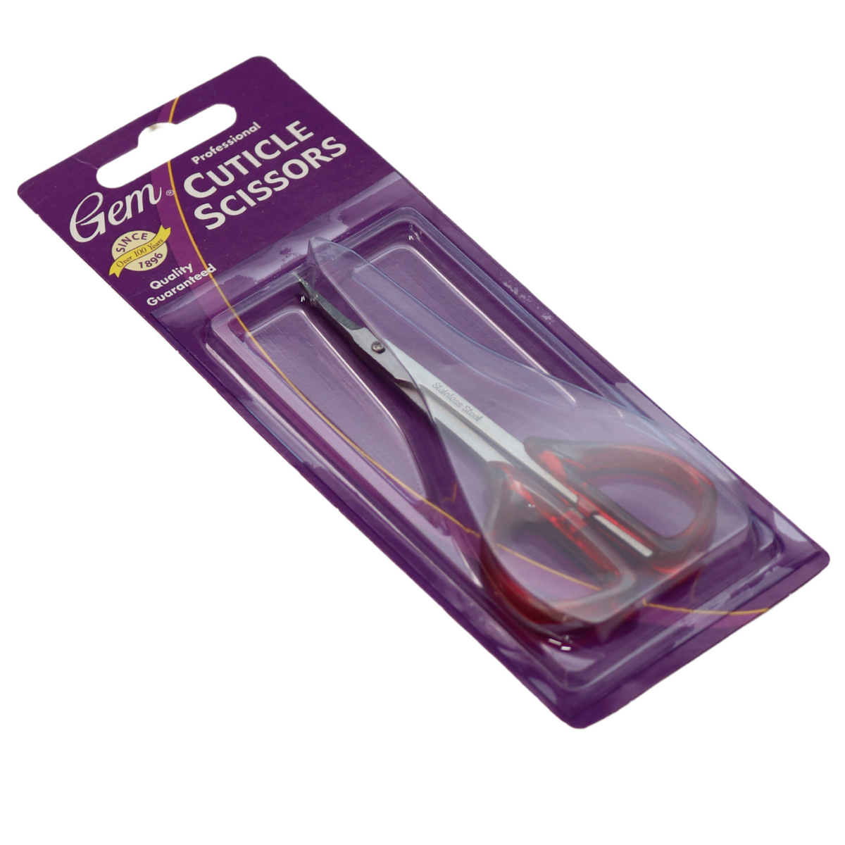 2-pack Gem Cuticle Scissors - Stainless Steel Nail Care Cuticle Trimmer