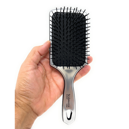 Scalpmaster Ball-Tipped Large Rectangular Cushioned Paddle Hair Brush