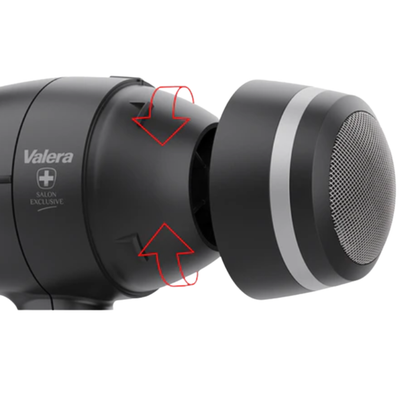 Valera Unlimited Pro 5000 Professional Hair Dryer | 1875W BLDC Brushless Motor | Ionic, Ultra-Quiet | Swiss Made – Black