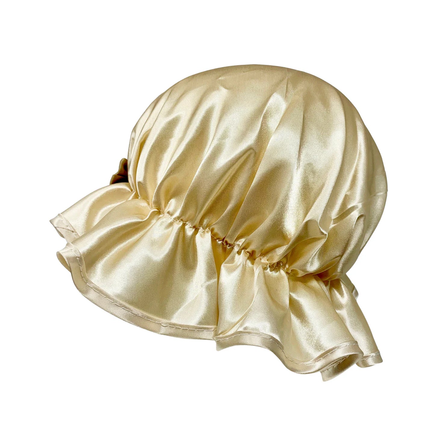 Kingsley Silky Satin Night Cap Sleeping Hats Sleep Bonnets Gold