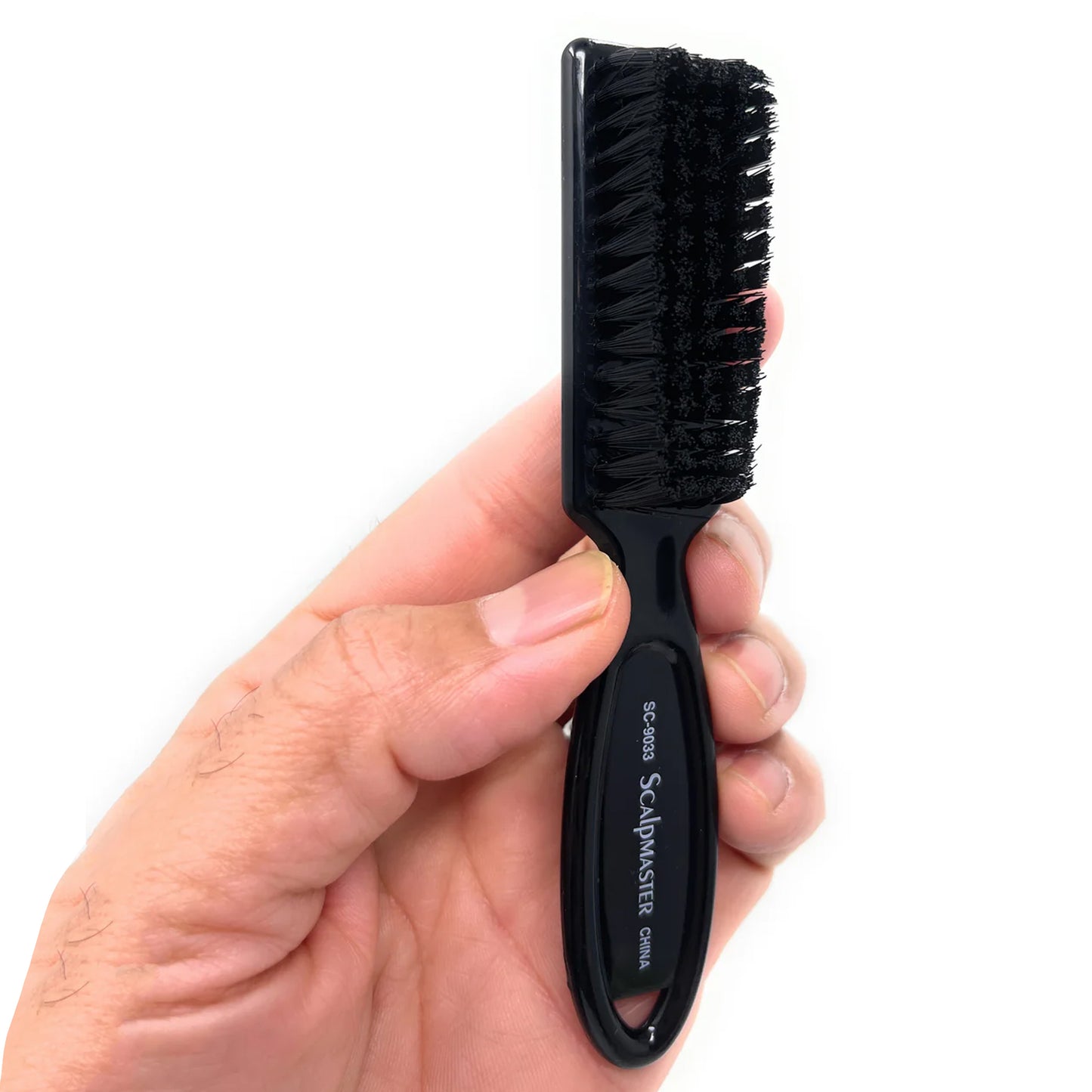 Scalpmaster Clipper Cleaning Brush Soft Nylon Bristles Barber Brush Plastic Handle Fade Brush 2 Pc.