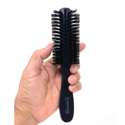 Scalpmaster Half-Round Styling Brush 100% Boar Bristles Wood Handle