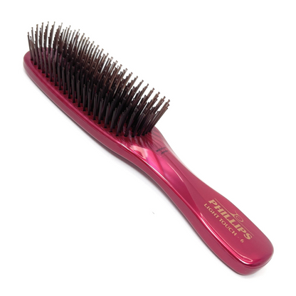 Phillips Brush Light Touch 6 Gem Nylon Bristle Hair Brush - 9-Row Unisex Brush