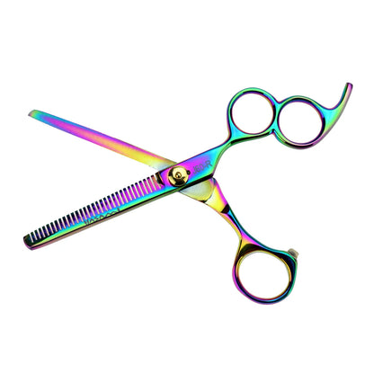 Hasami 6 In. Hair Thinning Scissors Hair Cutting Thinning Shears Set Titanium Finish J60-R