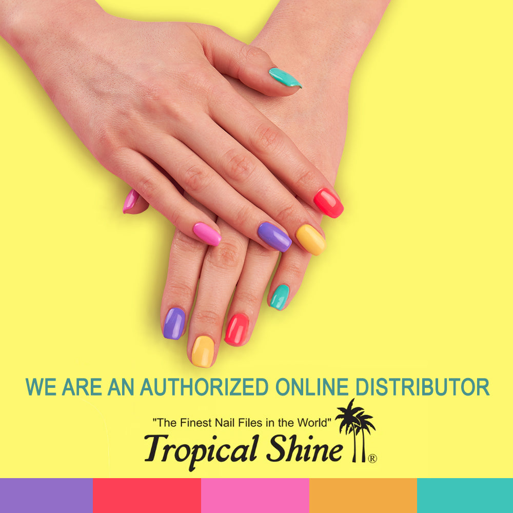 Tropical Shine 4-Way Nail Buffer. Nail Files.