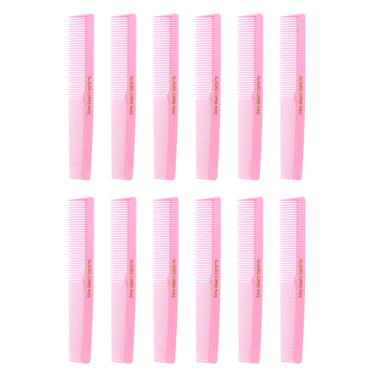 Allegro Combs #420 Professional Barber and Stylists Cutting Comb - 7 Inch (12 Pack)