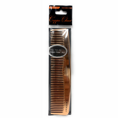 Cricket Copper Clean Finishing Comb Dressing Hair Comb Copper Infused Teeth.