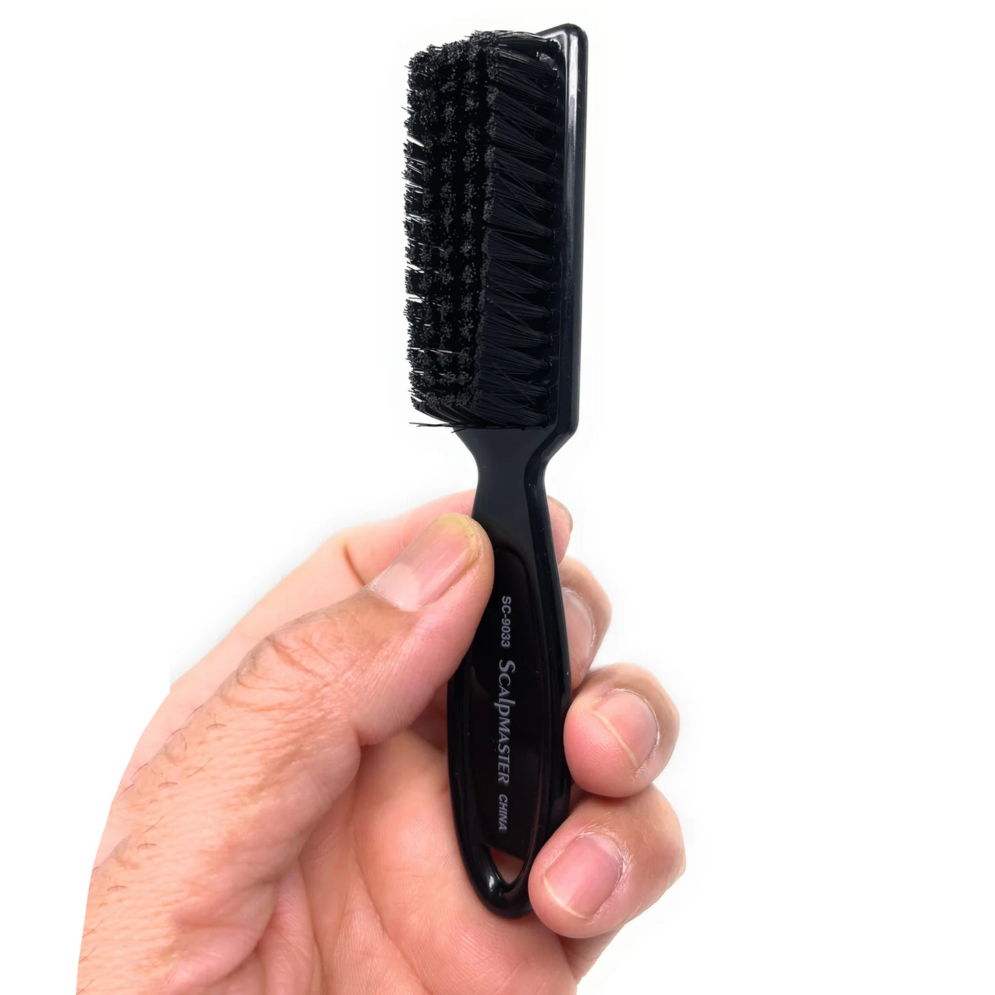 Scalpmaster Clipper Cleaning Brush Soft Nylon Bristles Barber Brush Plastic Handle Fade Brush 2 Pc.