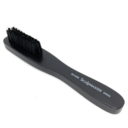 Scalpmaster Clipper Cleaning Brush Nylon Bristles Barber Brush Boar Bristle Wooden Handle Fade Brush 2 Pc.