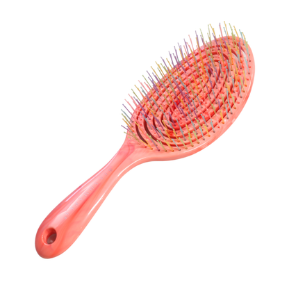 BLUSHMARKS Spiral Flex Detangling Hair Brush – Flexible Vented Hair Brush for Wet & Dry Hair