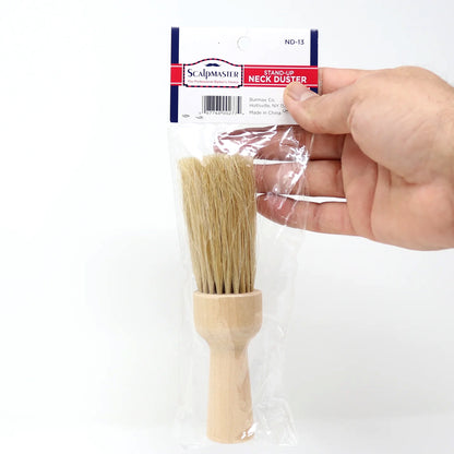 Scalpmaster Barber Brush Neck Duster With Natural Bristles Barbershop Accessories 1 pc.