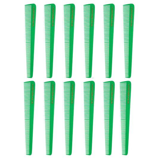 Allegro Combs #450 - Tapered Barber Hair Cutting Combs - 12 Pack