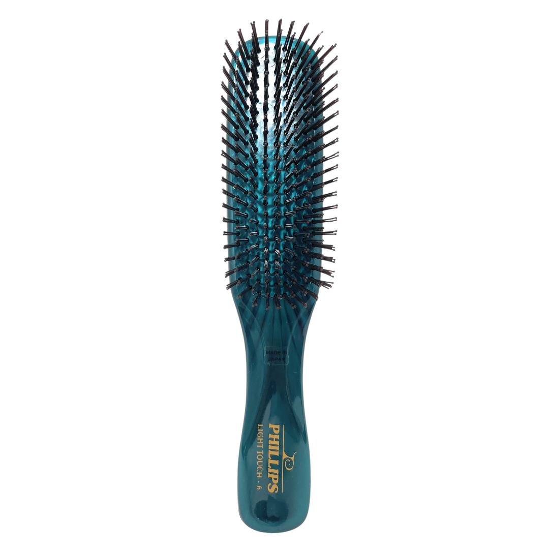 Phillips Brush Light Touch 6 Gem Nylon Bristle Hair Brush - 9-Row Unisex Brush