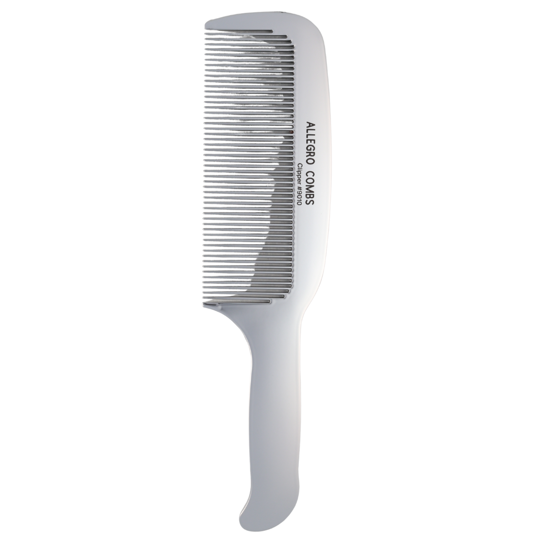 Allegro Combs Clipper #9010 Professional Clipper Comb With Handle For Barbers, 9.2 Inch
