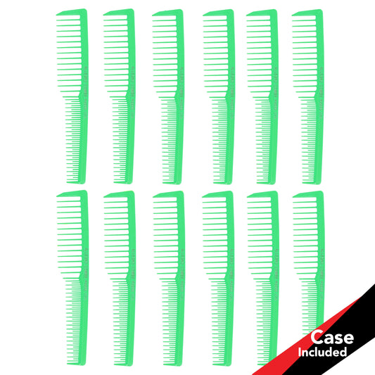 Allegro Combs #6000 Wide Tooth Teasing Vented Hair Combs - 12 Count Purple