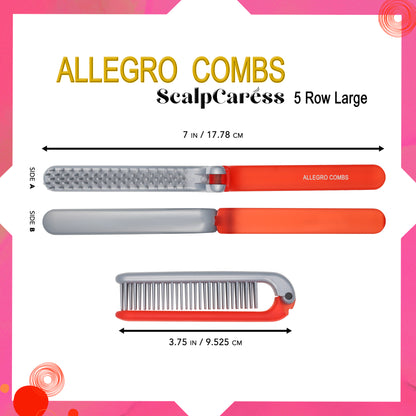 Allegro Combs ScalpCaress Mini Foldable Hairbrush