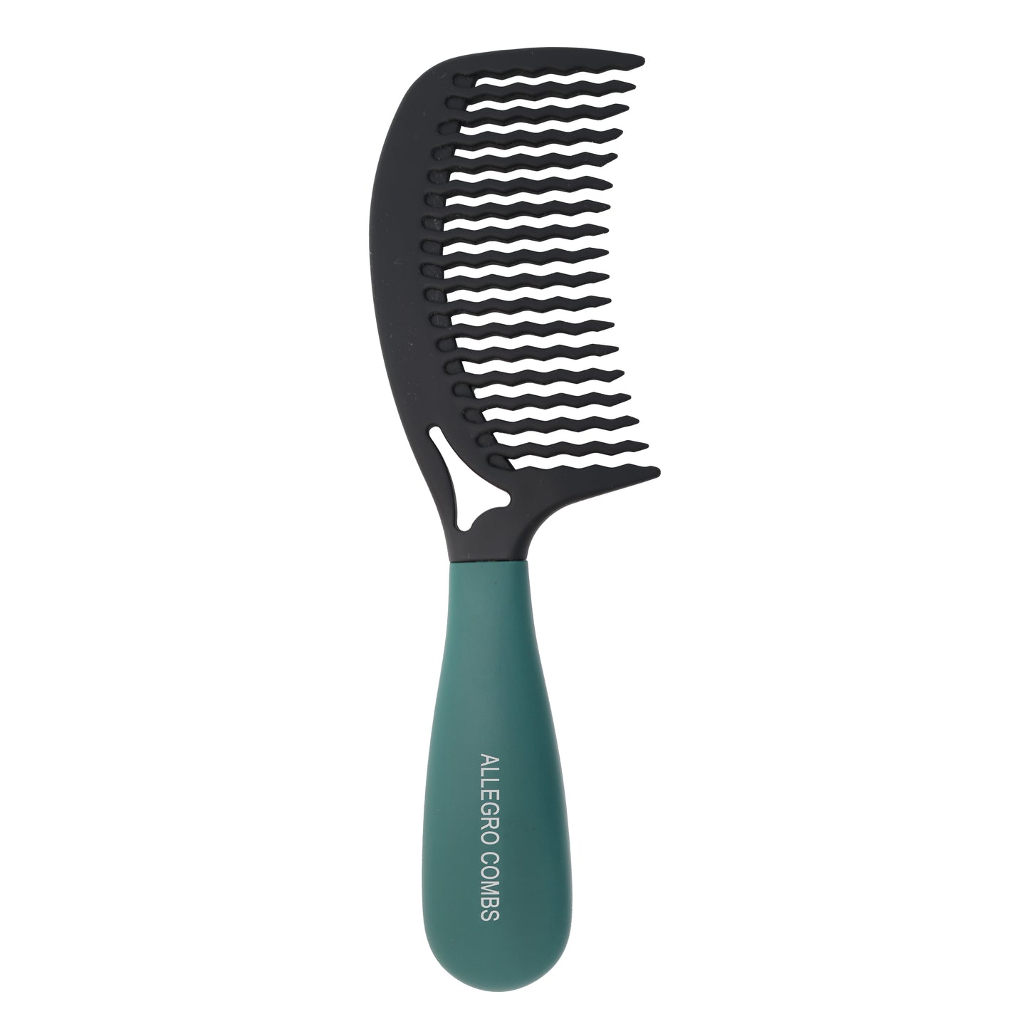 Allegro Gripforte Wide Wavy Tooth Comb - Wavy & Curly Hair Detangler for Women & Men