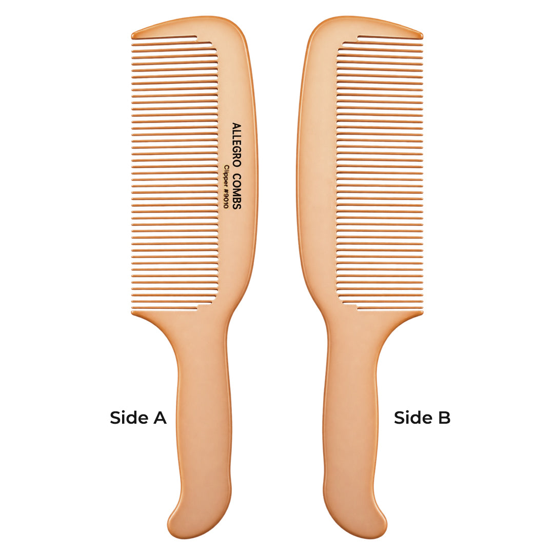 Allegro Combs Clipper #9010 Barber Comb with Handle, 9.2 in