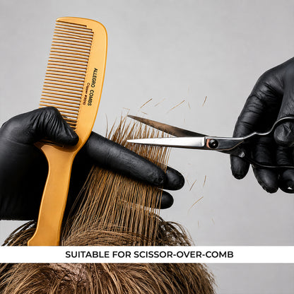Allegro Combs Clipper #9010 Barber Comb with Handle, 9.2 in